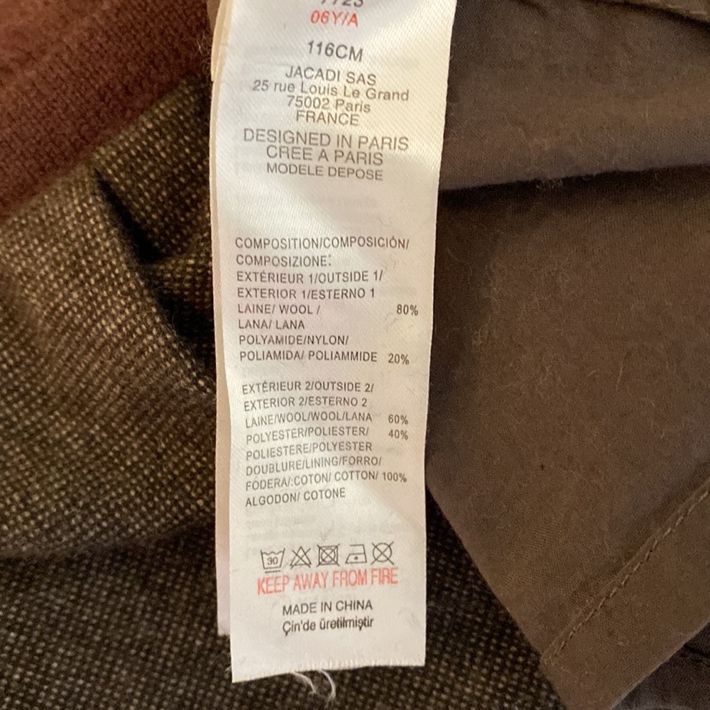 Jacadi Winter Sweater Dress.  Size 6 - Picture 9 of 10